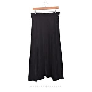 Vintage Talbots Velvet Maxi Skirt 14 Full 90S Usa Whimsigoth Goth Holiday Glam